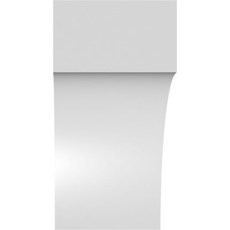 Attelle de genou en PVC de qualité architecturale Westlake, H 10 po x l 5 po x P 6 po