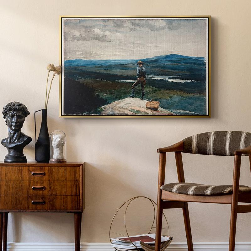 The Ranger, Adirondacks, 1882 - Winslow Homer, toile tendue avec châssis, 24 po x 36 po, Doré