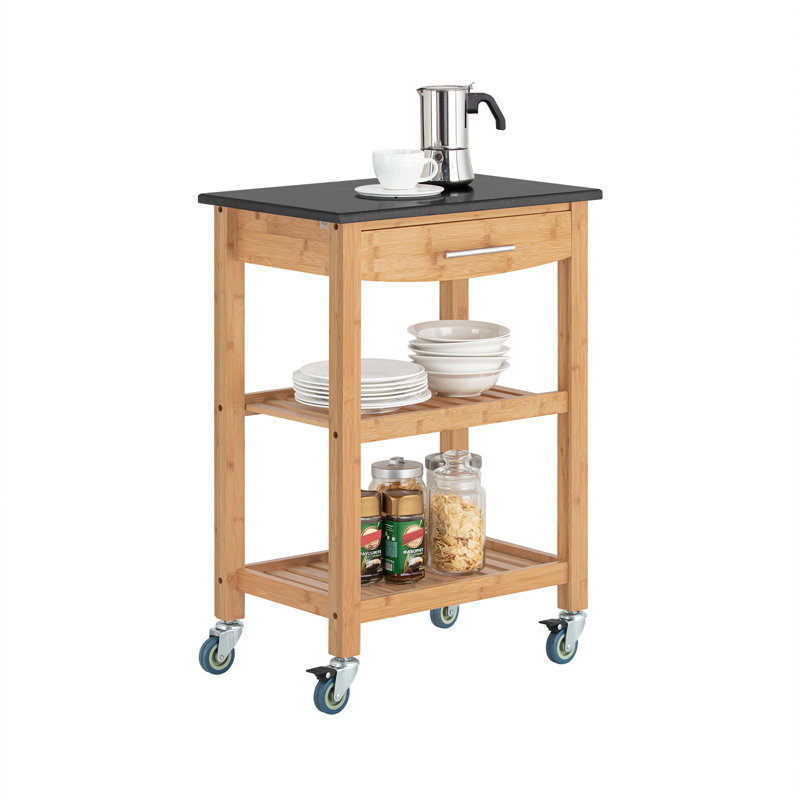 Navin Bamboo / Rattan Bar Cart