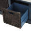 Banc de rangement polyvalent rustique avec coussin amovible et paniers profonds-166584934