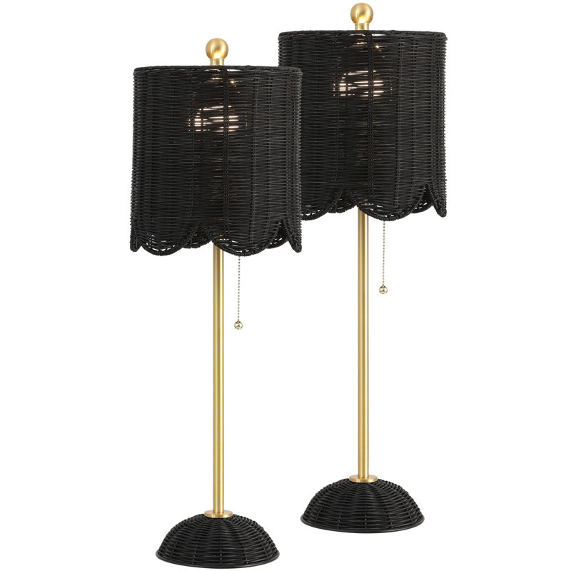 Lampe Volkman, Noir / laiton or