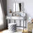 Abdulaleem Vanity Table with Lighted Mirror-1218541037