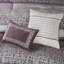 Ensemble d'édredon 7 pièces jacquard mauve