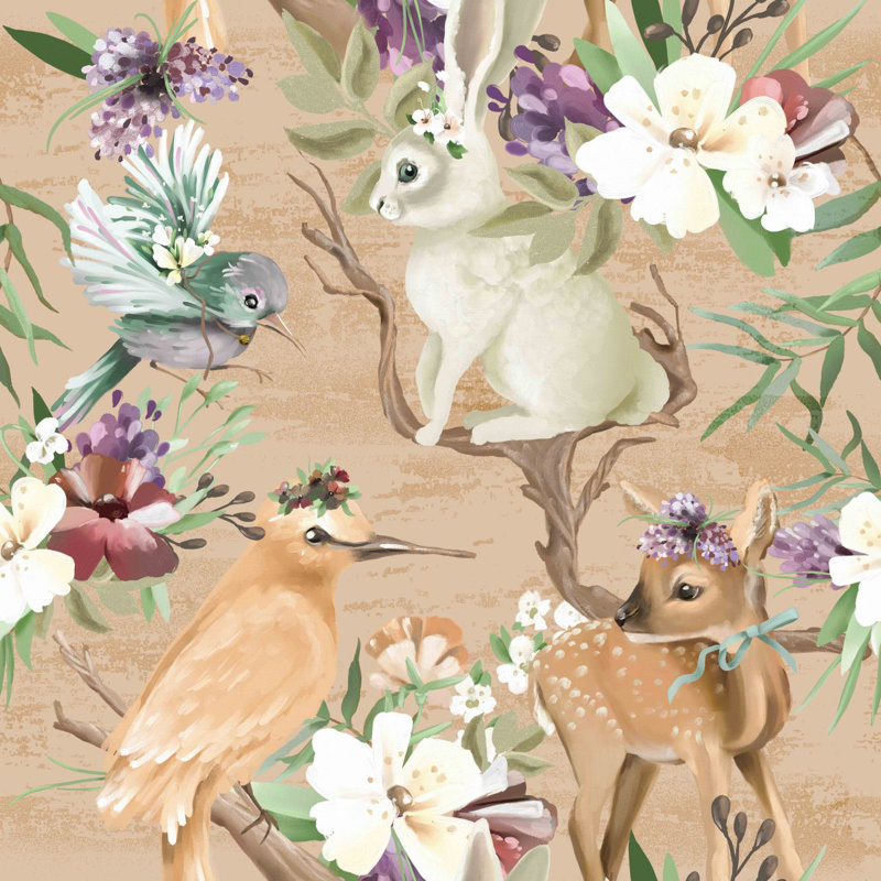 Ekbote Pre-Pasted Vinyl Floral