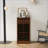 Cabinets, Walnut Brown Modern 28-Bottle Wine Bar Buffet Cabinet, 17.8"W x 15.95"D x 35.43"H | MDF | Traditional