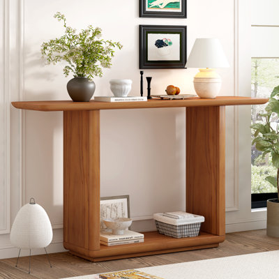 Kempf Minimalist Curved Corners Console Table