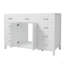 Meuble-lavabo 47 po sans lavabo, armoire seulement, 2 portes et 8 tiroirs, système de fermeture en douceur, conception classique-1724020881