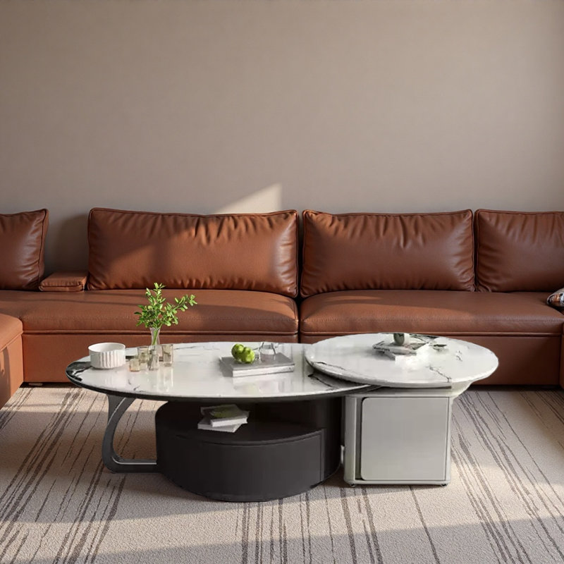Table basse Luxury, Noir / blanc