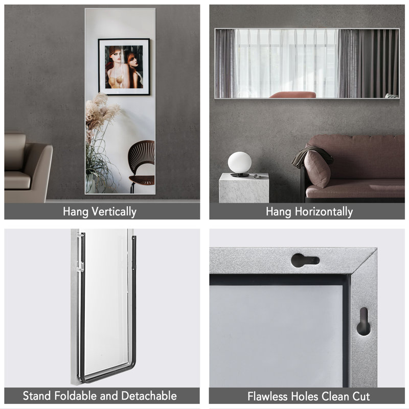 Miroir pleine grandeur Calero, Argent