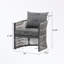 Chaise à structure en aluminium avec dossier incurvé et coussin moelleux-1835181850