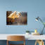Egret Catches Fish Serene Contemporary Bird Fish Nature Wildlife Wall Art Print 1 Piece Wrapped Canvas Wall Art-1949157989