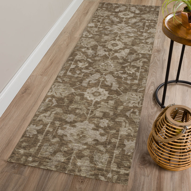 Machine Washable Indoor/Outdoor Earleville ACN2358 Traditional Rug, Runner 2'3" x 7'6"