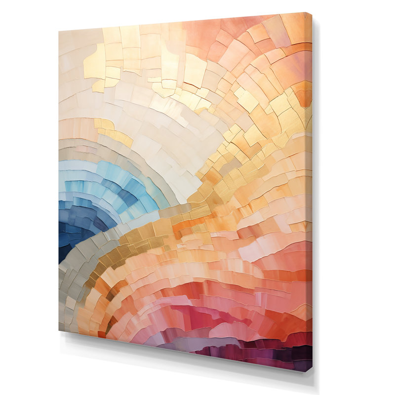 Minimalisme en harmonie II sur toile, Toile tendue, H 32 po x l 16 po x P 1 po