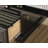 Oak Finish L-Shaped Executive Desk