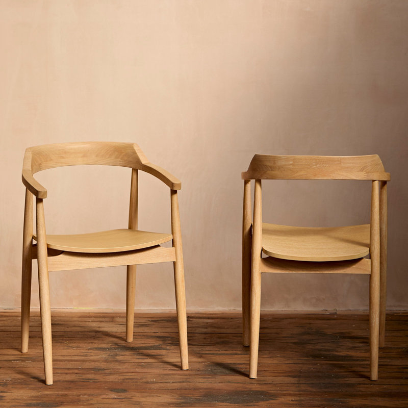 Mid-Century Modern Shell Dining Chairs, Whitewash