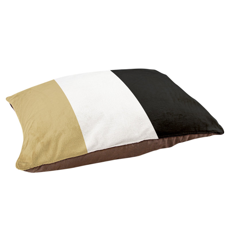 Coussin Colorado, Grand (l 40 po x P 30 po x H 6,5 po), Doré / Noir