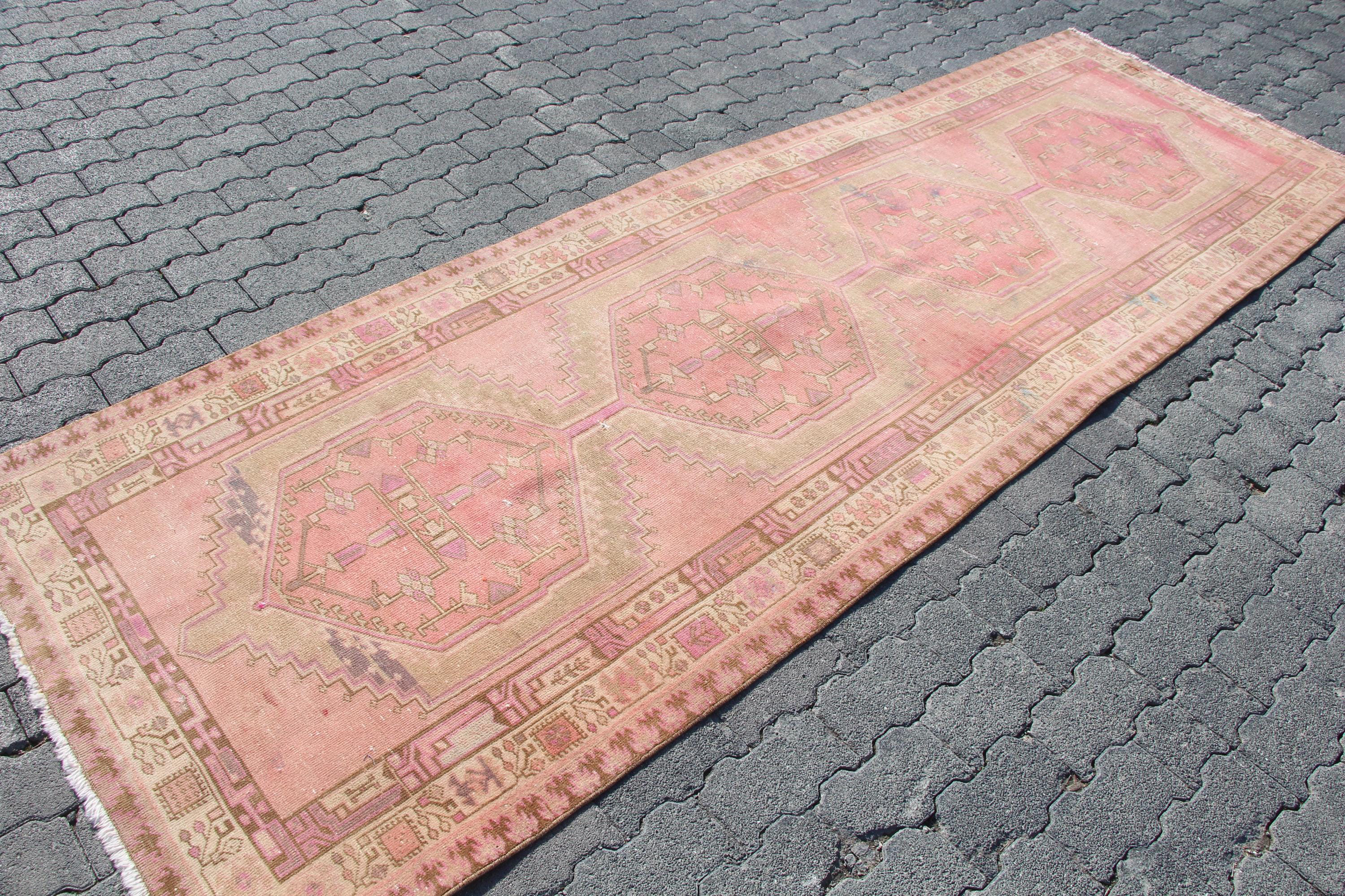 Acem Rug Rugs Bungalow Rose Vintage Turkish Runner Rug in Pink - Bohemian Style Boho ...