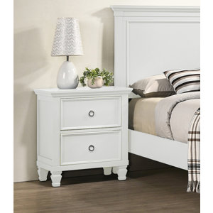 Arnedo 2 - Drawer Solid Wood Nightstand