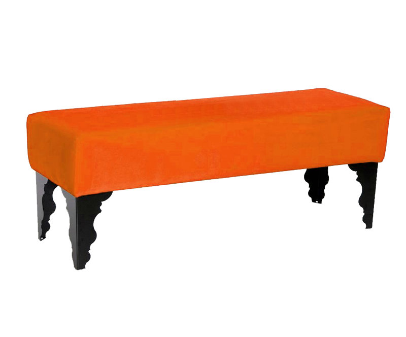 Artedeco Upholstered Bench, Orange