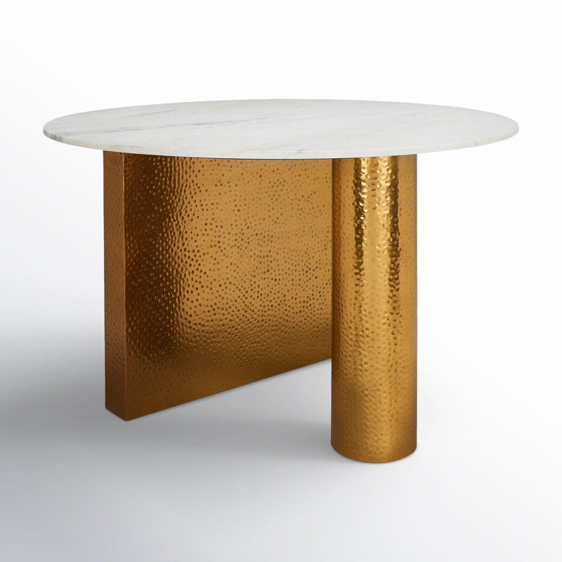 Hemlock Round Marble Dining Table