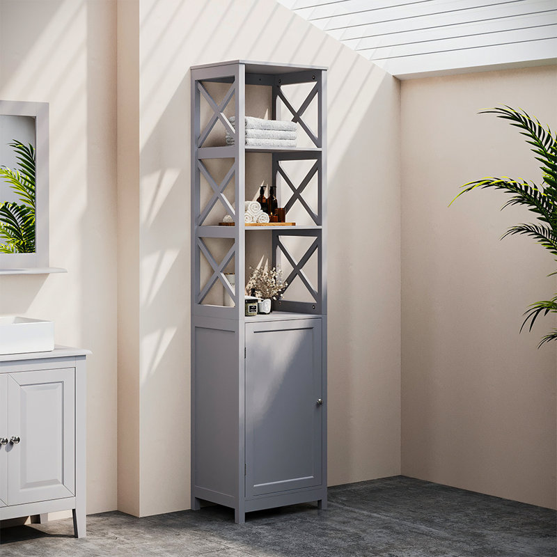 Waterton Freestanding Bathroom Cabinet, Grey