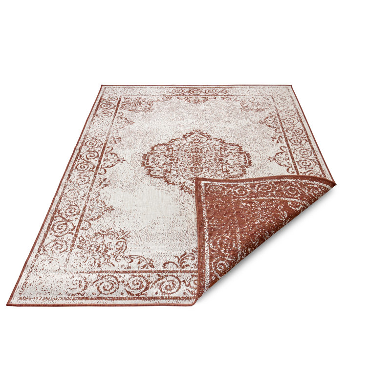 Cebu Flatweave Faded Cayenne Rug, Rectangle 80 x 150cm