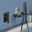 Robinet de baignoire mural avec pomme de douche à main Topcraft