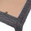 Table d'appoint d'extérieur en osier, table d'appoint