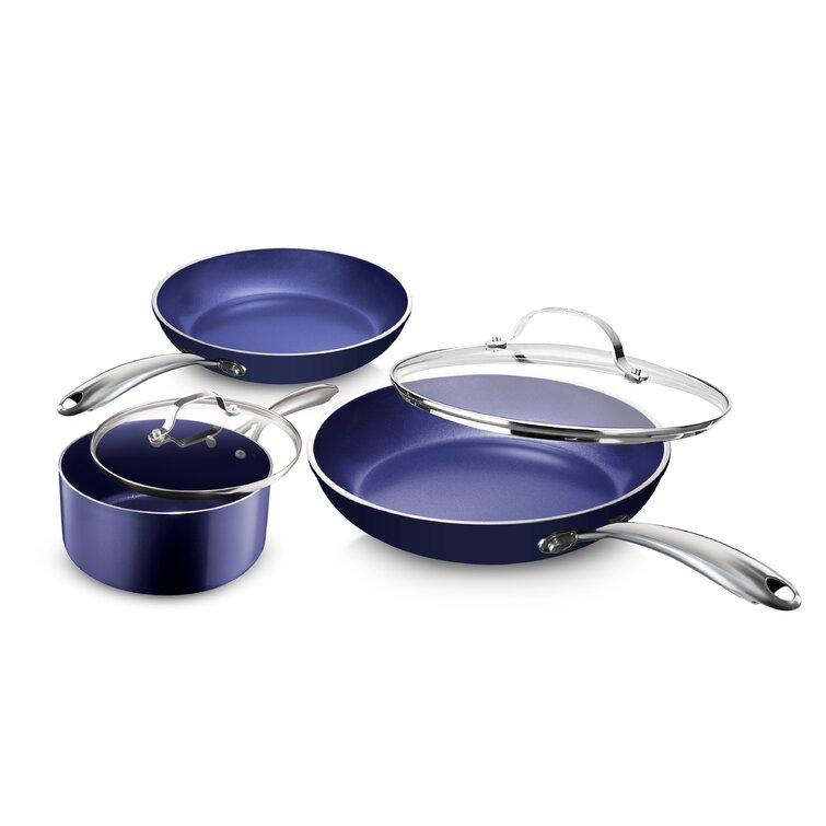 Granitestone 12 Piece All-Sizes Cookware Set - Includes 14 Family Pan and  5.5 Egg Pan