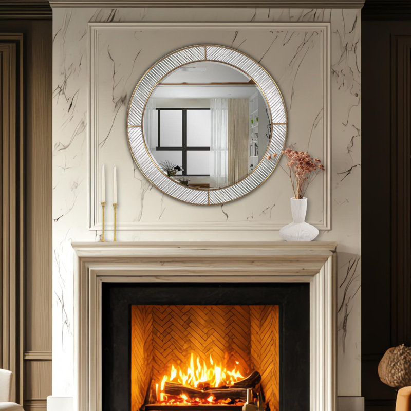 Miroir mural givré