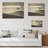 Black And White Meadow Panorama - Meadow Wood Wall Art On Natural Pine Wood-101405069