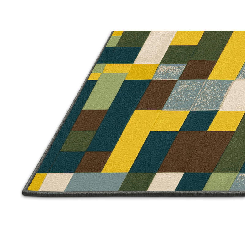 Terra Tiles Rug, Rectangle 3' x 5'