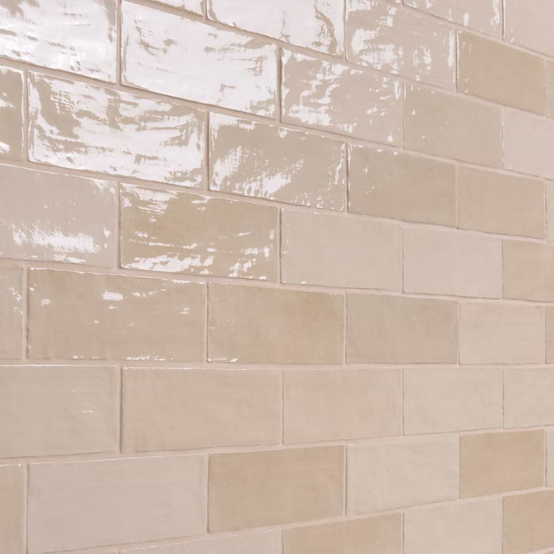Portmore 3x8 Glazed Ceramic Tile, Sand