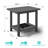 3-piece Hdpe Outdoor Chaise Lounge Set With 2 Reclining Chairs & 2-tier Side Table, All-weather Poolside & Patio Loungers-610539018