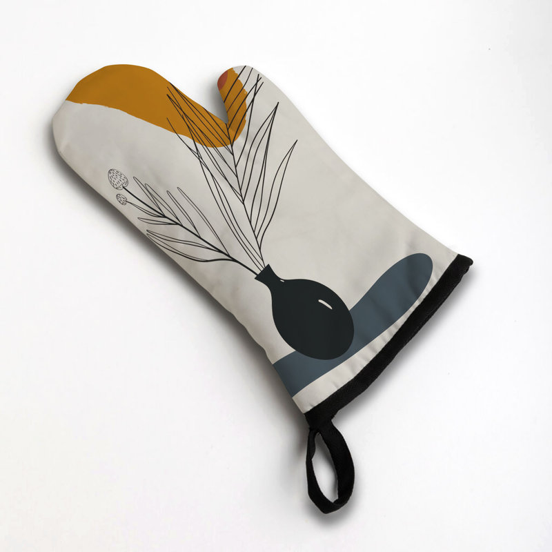 Simple Bloom Oven Mitt Cotton Twill