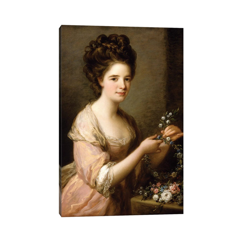 Portrait Of Eleanor, Countess Of Lauderdale, C.1780-81 by Angelica Kauffmann - Wrapped Canvas Painting