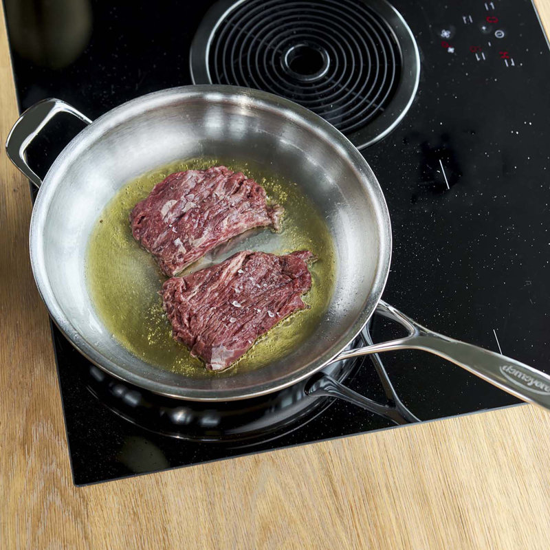 Demeyere Atlantis Proline Stainless Steel Fry Pan with Helper Handle, 12.5"