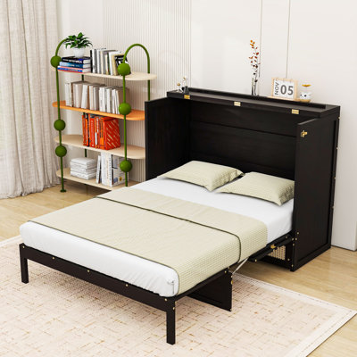 Full Murphy Plywood and MDF Bed with Storage Drawer