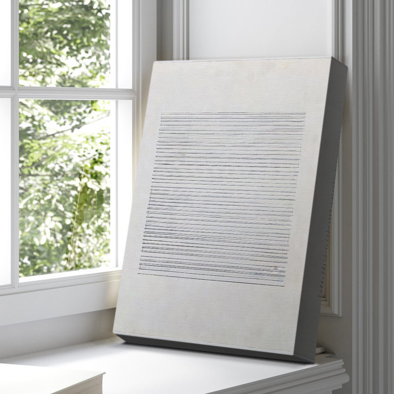 Toile tendue avec châssis abstrait CDXCIV, H 60 po x l 40 po