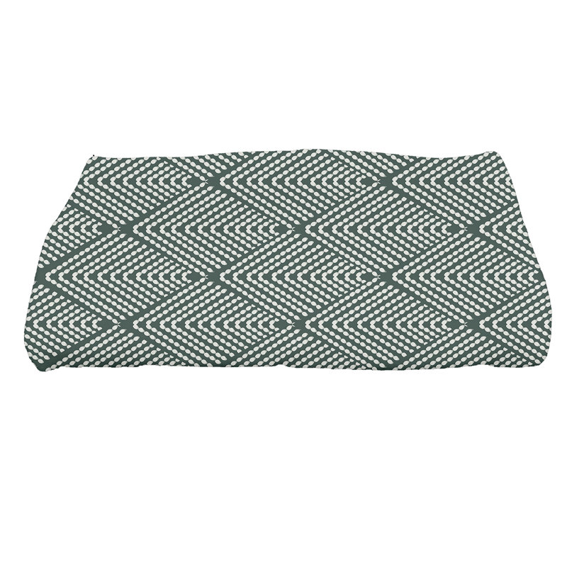 Serviette de bain Jacquees Aspect, Vert