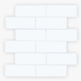 6.1'' W x 12'' L PVC Peel and Stick Subway Tile
