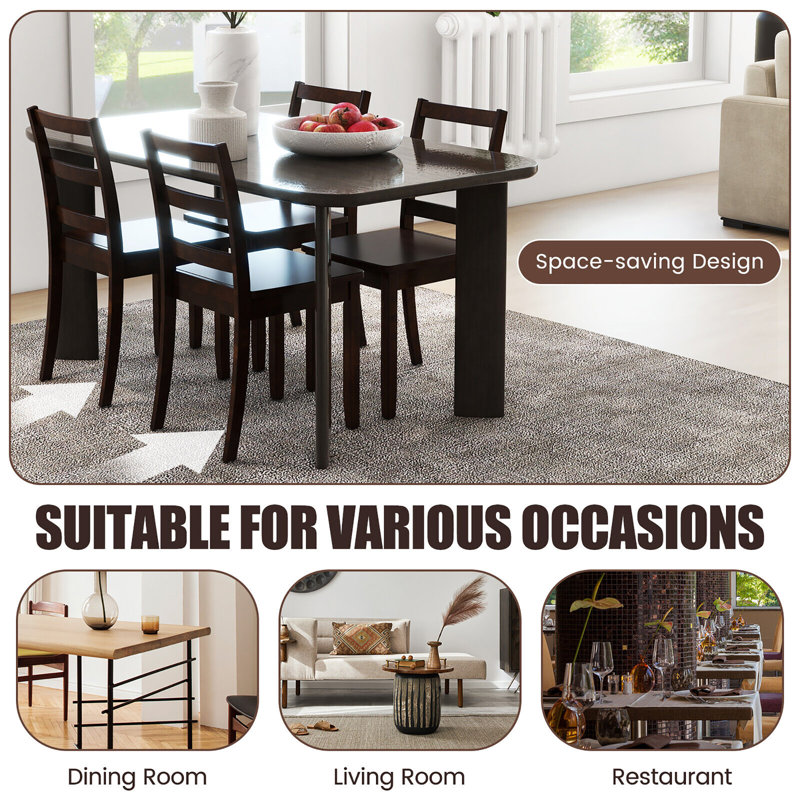 18'' H Side Chair, Brown