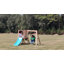 Ensemble de balançoire pour tout-petits en bois de cèdre 5 en 1 avec glissade, mur d'escalade, tableau noir et table pour enfants de 18 à 4 ans (85 po x 78 po x 45,67 po)