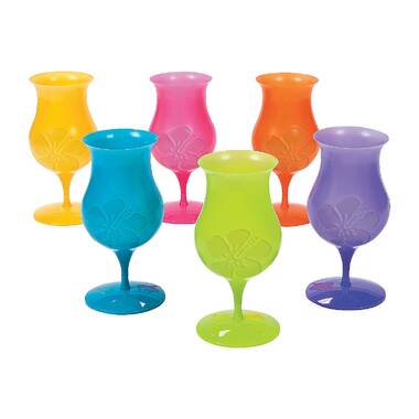 Luau BPA-Free Plastic Cups with Lids & Straws - 3 Ct. | Oriental Trading