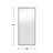Barnaba Metal Framed Full Length Mirror-666236046-623827424