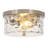 Alixandra 2-Light Flush Mount Ceiling Light With Clear Hammered Glass-295452040-284434478