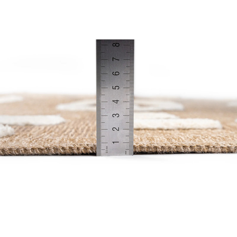 Tapis rond rond Krisslyn, Rond 5 pi 3 po