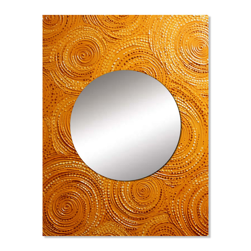 Anorak abstrait orange tourbillon collages VI, 32 po x 24 po