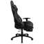 Fauteuil de jeu d'ordinateur ergonomique LeatherSoft avec dossier entièrement inclinable et repose-pieds coulissant-67306913