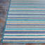 Tapis d'intérieur / extérieur bleu de cobalt / bleu sarcelle tissé à plat à rayures Ellenton-848370307